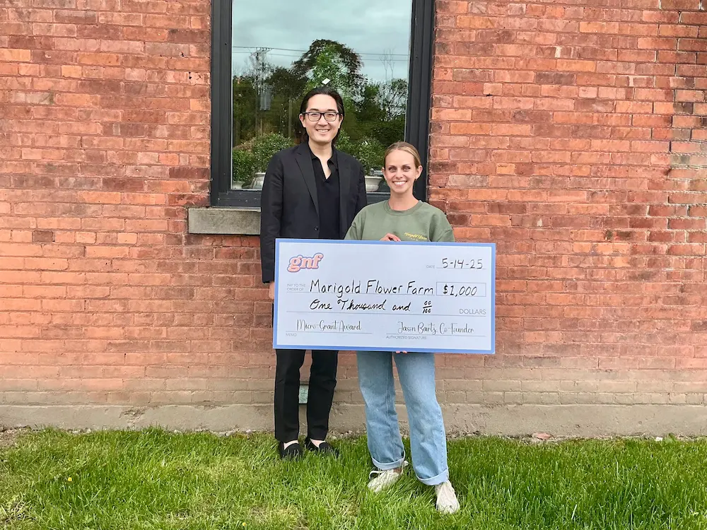 With Marigold Flower Farm